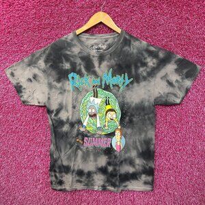 Rick & Morty with Summer Cartoon Series Adult Swim Tie Dye L